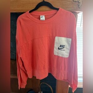 Nike Cropped Coral Pullover